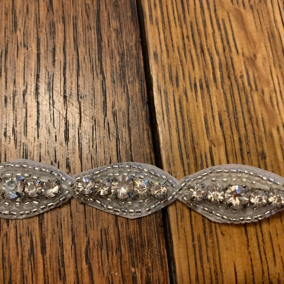 Brand new rhinestone and beaded hair tie or belt main image 7